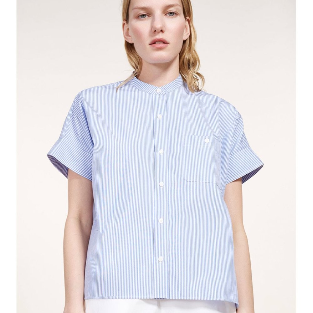 Everlane Poplin Striped Shirt Size S